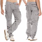 Pantalon Treillis Japan Rags modèle Mirador gris clair