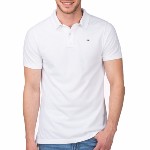 Polo Tommy Hilfiger modèle Pilot Polo blanc pour homme