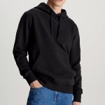 Sweat capuche Calvin Klein Ck Jeans badge hoodie noir