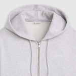 Sweat zippé capuche Levis gris chiné