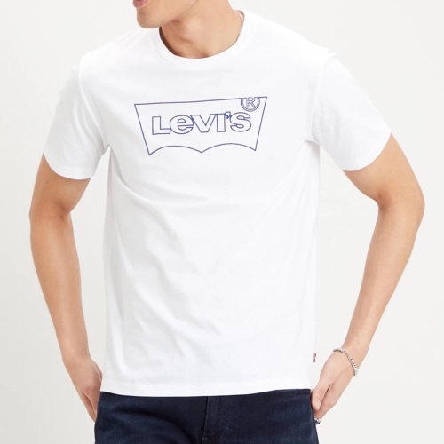 T Shirt Levi's ® homme blanc logo batwing 