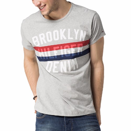 T Shirt Tommy Hilfiger homme modèle Terrance gris