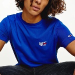 T Shirt Tommy Hilfiger bleu avec logo Tommy Jeans