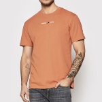 T Shirt Tommy Hilfiger orange avec logo Tommy Jeans