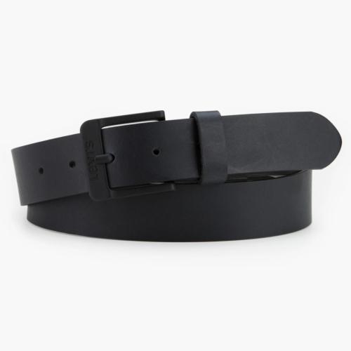 Ceinture Levis ® en cuir noir boucle noire