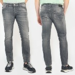 Jeans homme Le Temps des Cerises 711 gris W1321