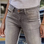 Jean 7/8 éme femme Freeman T Porter Alexa Cropped gris