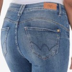 Jeans slim 7/8éme Le Temps des Cerises Pulp C Fawn W6005