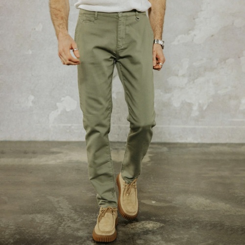 Pantalon chino Freeman T Porter Gino Epic kaki