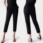 Pantalon taille haute Salsa femme noir