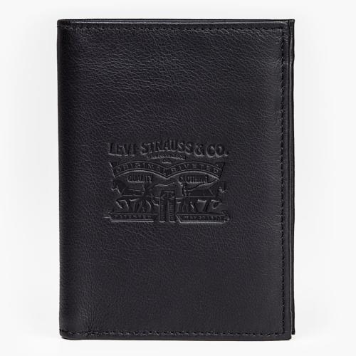 Portefeuilles Levi's ® Two Horses en cuir noir