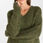 Pull femme Le Temps des Cerises Miry kaki