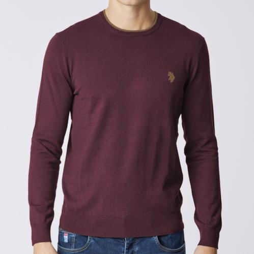 Pull bordeaux U.s. Polo Assn. homme