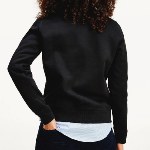 Sweat femme Tommy Hilfiger Jeans noir