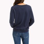 Sweat femme Tommy Hilfiger Jeans bleu marine