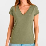 T Shirt Le Temps des Cerises femme Ona Kaki