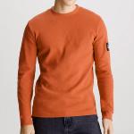 T Shirt manches longues Calvin Klein Jeans orange