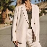 Veste blazer femme Freeman T Porter Bernie en lin