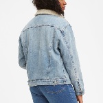 Blouson en jean fourré Levis femme Sherpa Trucker strangerways