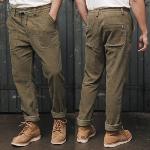 Pantalon velours Freeman T Porter homme Jake Corduroy kaki