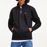 Sweat col zippé Tommy Hilfiger Jeans homme noir