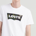 T Shirt Levi's ® homme blanc logo batwing camouflage