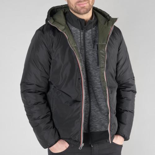 Blouson reversible Le Temps des Cerises homme Trias noir et kaki