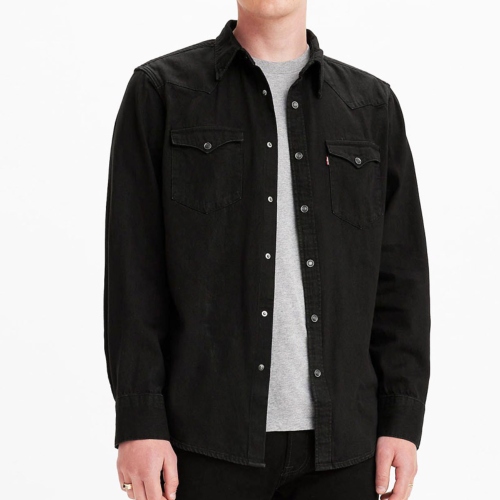 Chemise en jeans noir Levis Barstow Western