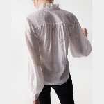 Chemisier / blouse Salsa femme avec broderie anglaise