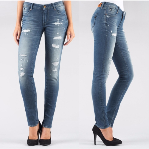 Jean slim femme Le Temps des Cerises 316 Jara Wss278 destroy