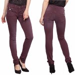 Jean femme Freeman T Porter  Alexa Slim Magic Color violet sassafras