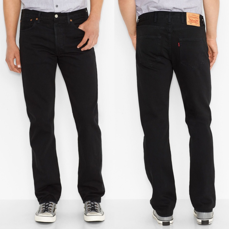 Jeans Levis 501 Original noir coupe droite