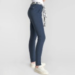 Pantalon chino femme Le Temps des Cerises Dyli bleu marine