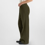 Pantalon flare en velours kaki Le Temps des Cerises Tahis