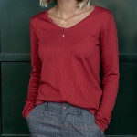 Pull femme Freeman T Porter Lorelia rouge