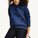 Sweat à capuche Tommy Hilfiger Jeans femme bleu marine