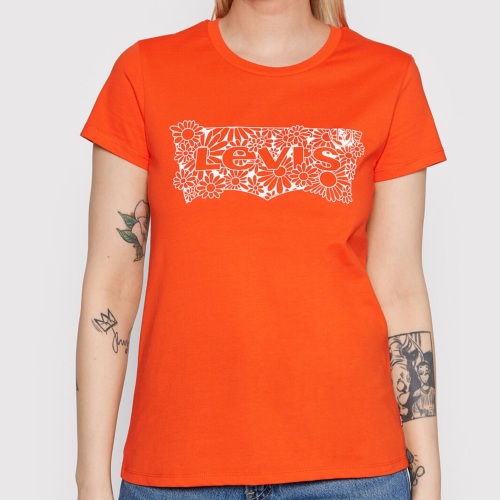 T Shirt Levi's ® femme Perfect tee orange