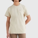 T Shirt Tommy Jeans homme Classic Tee beige