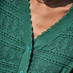 Top Gilet cardigan Freeman T Porter femme Pradda vert