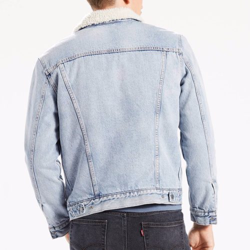 Veste Levi's 70603 En Jeans Fourrée Homme – Taille S – Style Trucker Vintage – Excellent état – Bleu – Tunisie