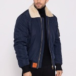 Blouson aviateur Bombers Original Versmold bleu marine