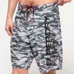 Short de plage et de baignade Superdry Deep Water Boardshort camouflage gris