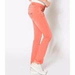 Jean femme Freeman T Porter Amelie Magic Color orange paprika en promo