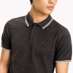 Polo noir Tommy Hilfiger Jeans pour homme