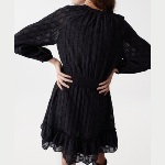 Robe Salsa noire manches longues