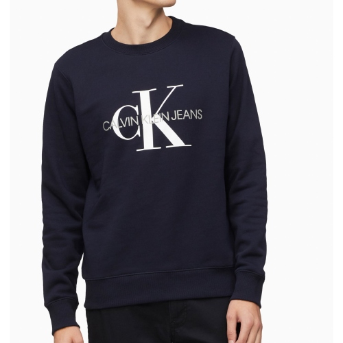 Sweat Calvin Klein Ck Jeans homme bleu marine