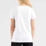 T Shirt femme Levi's ® The Perfect Tee blanc logo Batwing
