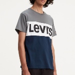 T Shirt Levis homme Colorblock Tee marine blanc et gris