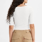 Top Levi's ® femme Dry Goods Pointelle blanc