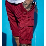 Treillis Short Freeman T Porter homme Paco rouge